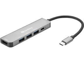 USB-C Dock HDMI+3xUSB+PD 100W Sandberg