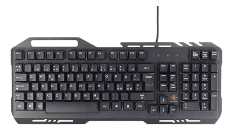 DELTACO GAMING GAM-042 Tastatur Membran RGB Kabling Nordisk Deltaco