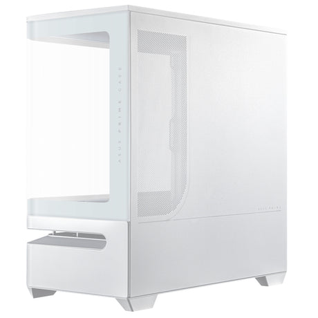 ASUS PRIME AP202 TG ARGB – tomt kabinet med glaspanel set fra modsat side