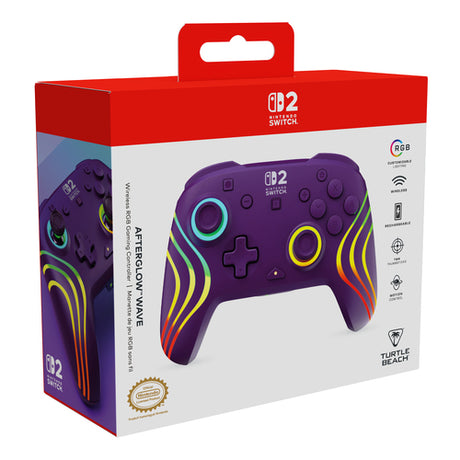 Turtle Beach Afterglow Wave Wireless – Switch, lilla – Emballage fra siden