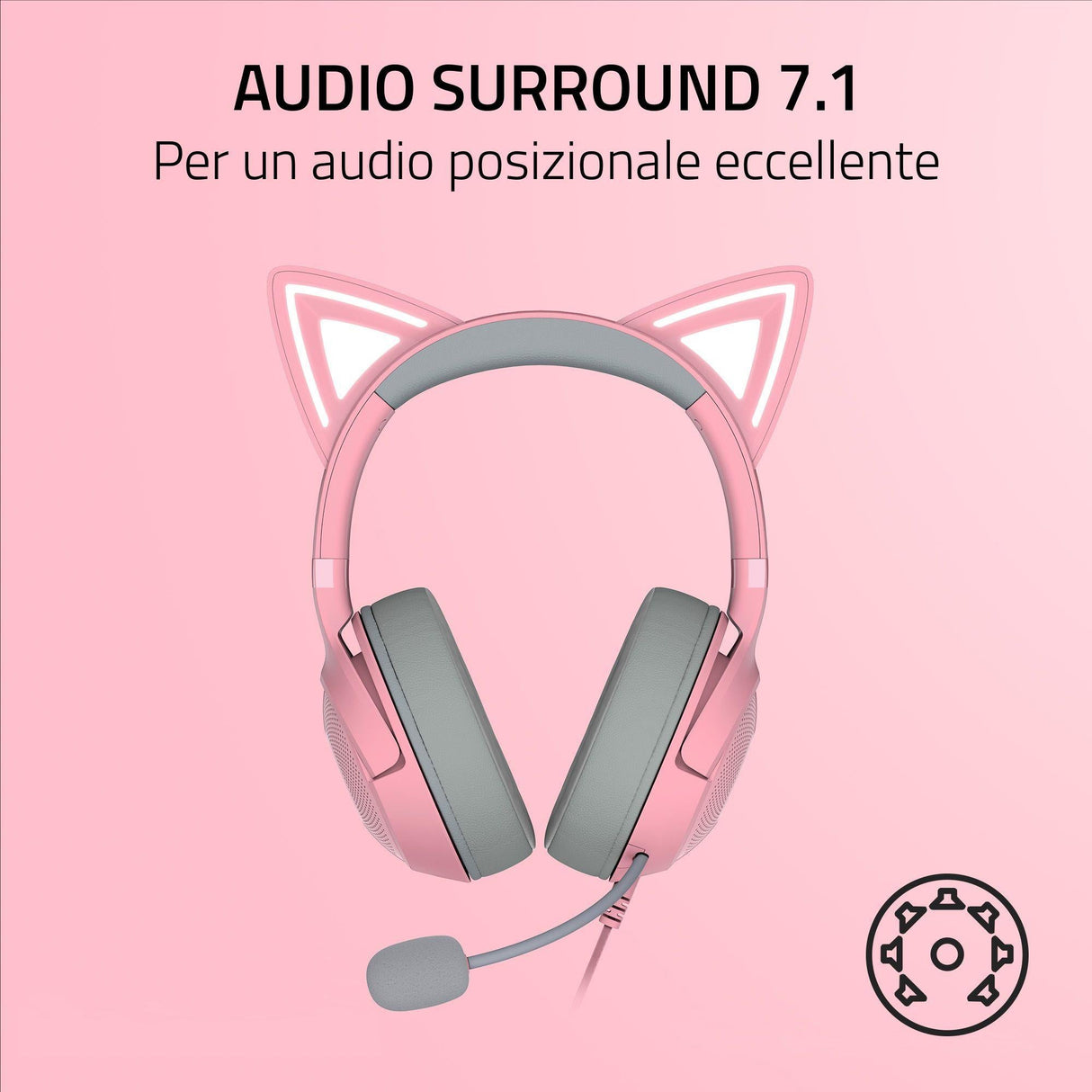 Razer - Kraken Kitty V2 - Quartz Razer