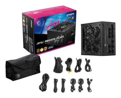 MSI MPG A850GS PCIE5 850 W strømforsyning - 80 PLUS Gold - visning 4