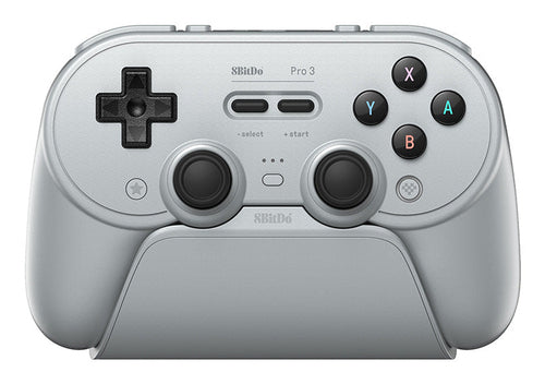 8BitDo Pro 3 Bluetooth – Gray-controller med dock – Front og knapper