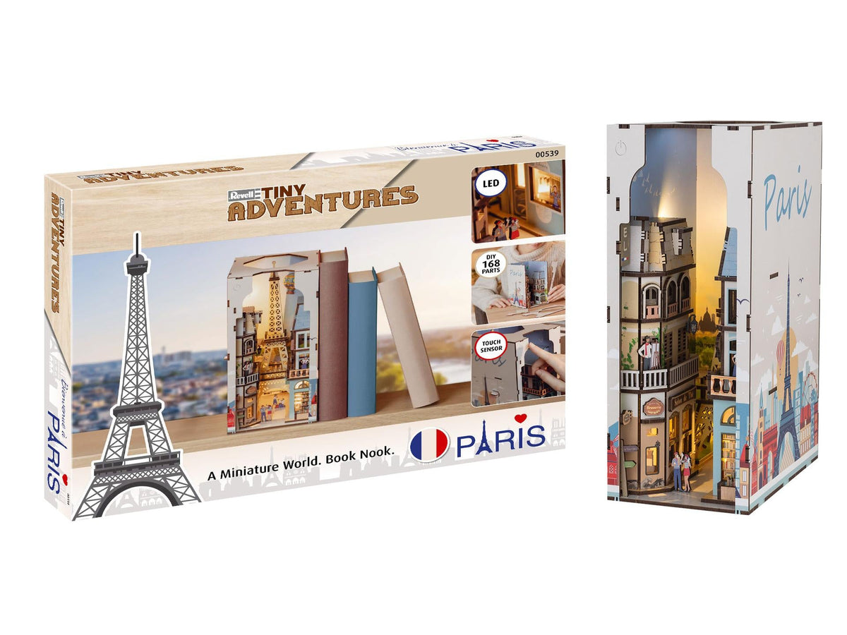 Revell Tiny Adventures Paris – Book Nook med 168 dele