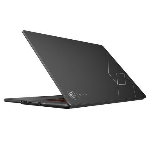 MSI Stealth 16 AI+ B3WGX-015FR – bagside og åbent låg