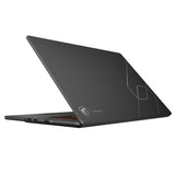 MSI Stealth 16 AI+ B3WGX-015FR – bagside og åbent låg