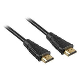 Sort Sharkoon HDMI-kabel med forgyldte HDMI Type A-stik