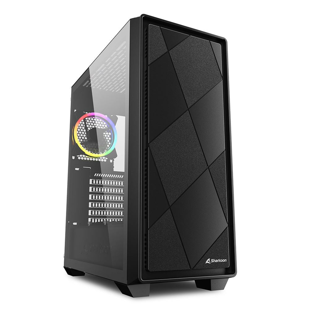 Sharkoon VS8 RGB , tower case (black, tempered glass) Sharkoon