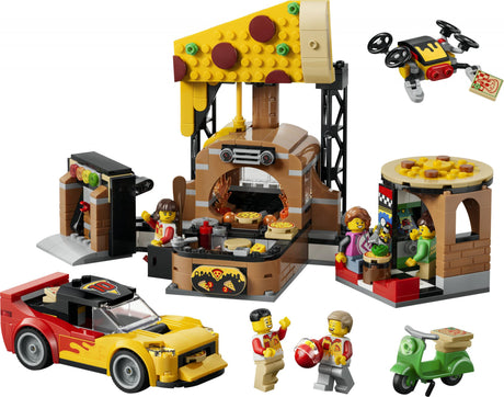 LEGO 60496 City pizza delivery experience with vehicles LEGO