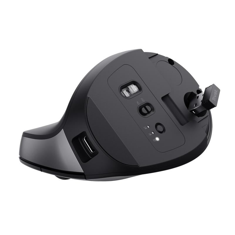 TRUST BAYO+ ERGONOMIC WIRELESS MOUSE - BLACK TRUST