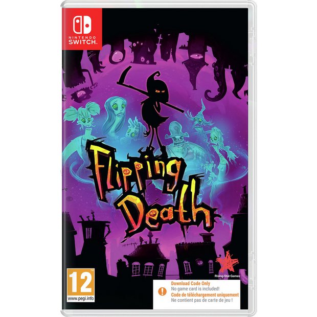 Flipping Death – downloadkode i æske – Nintendo Switch – spilomslag