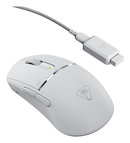 Turtle Beach Burst II Pro – trådløs gamingmus, hvid – Mus med modtager og kabel