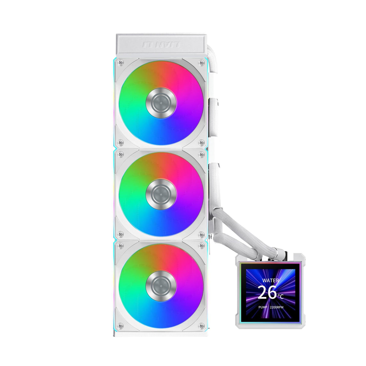 Lian Li Hydroshift II LCD-S, 360CL Wireless, White Lian Li