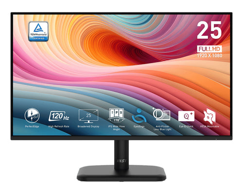 MSI PRO MP251LDE E2 – 24,5″ skærm, 1920 × 1080, 120 Hz