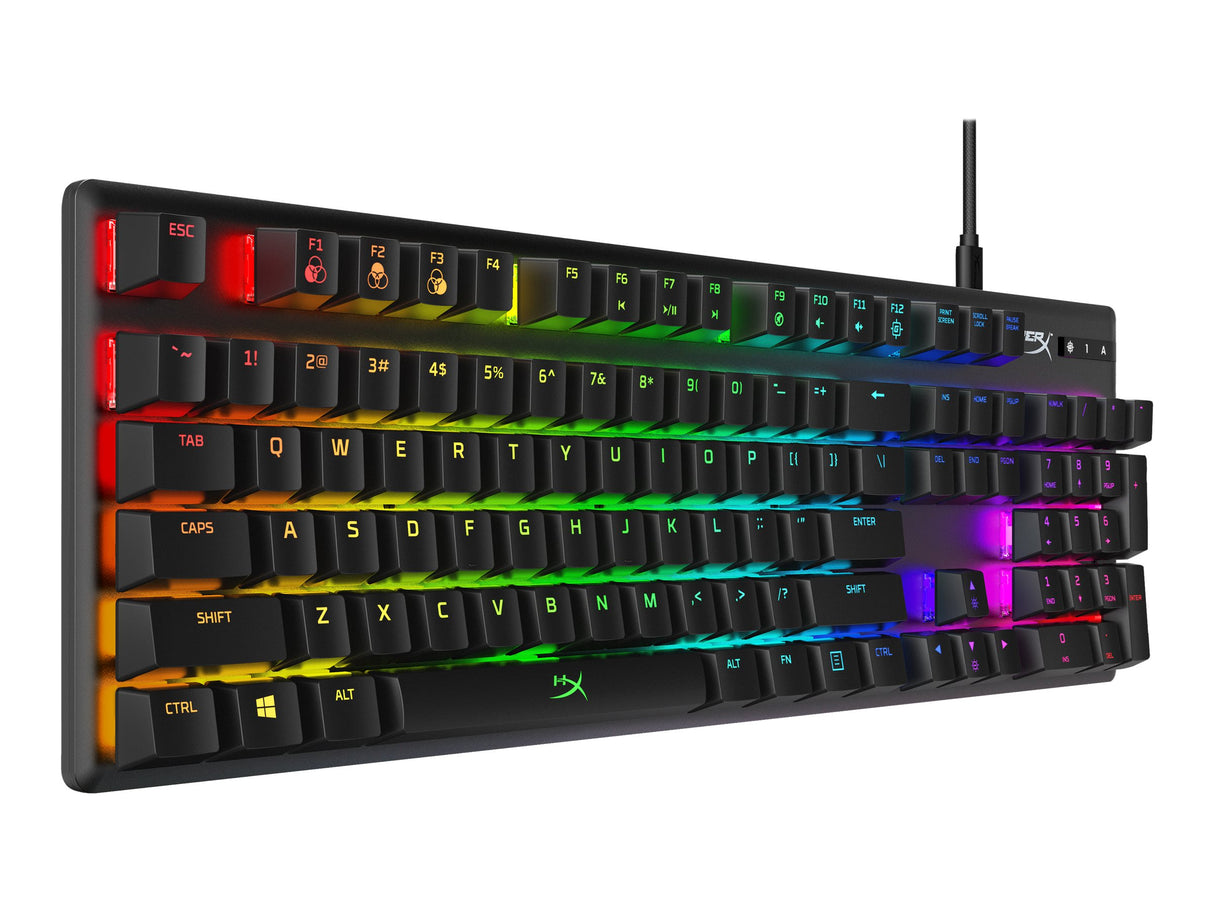 HyperX Alloy Origins Tastatur Mekanisk RGB/16,7 millioner farver Kabling USA Kingston Technology