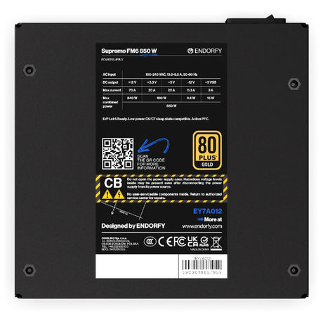 850W ENDORFY Supremo FM6 80 PLUS Gold
