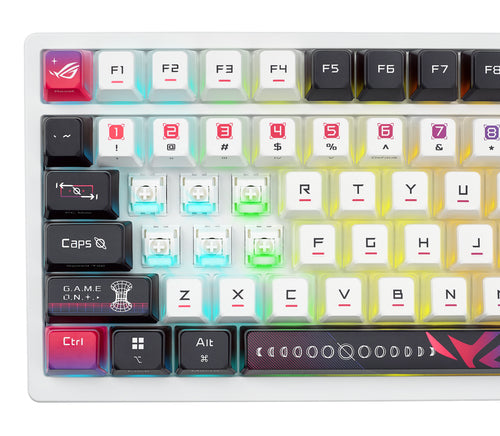 Asus ROG Azoth X – tastatur med tysk DE-layout – Hvid