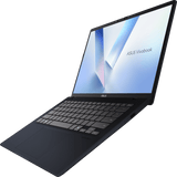 ASUS Vivobook 14 X1407QA-LY034W i Quiet Blue, åben set fra højre