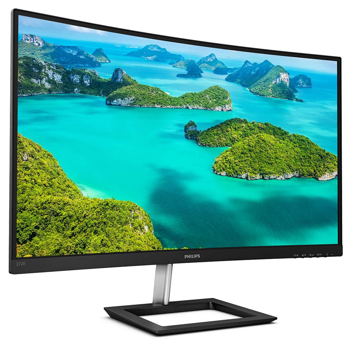 Philips E-line 272E1CA 27 1920 x 1080 (Full HD) VGA (HD-15) HDMI DisplayPort 75Hz Philips