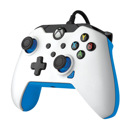PDP Wired Controller Xbox Series X White - Ion (Blue) PDP