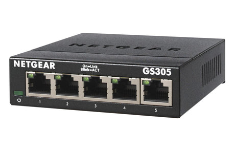 NETGEAR GS305 Gigabit-switch – set forfra med fem porte