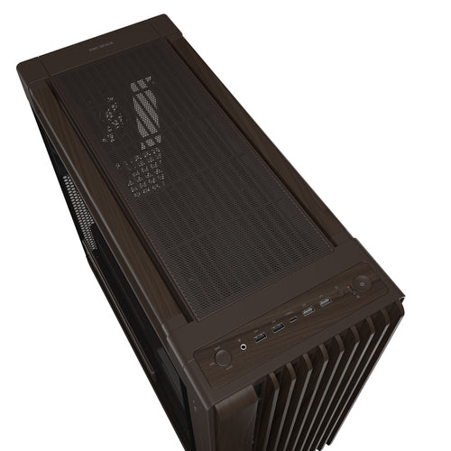 ASUS ProArt PA602 Wood Edition Retro Brown - Tempered Glass Panel – set ovenfra (vinkel 2)