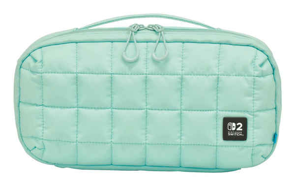 HORI Puff Pouch – Cozy Green – mellemstørrelse – Nintendo Switch 2