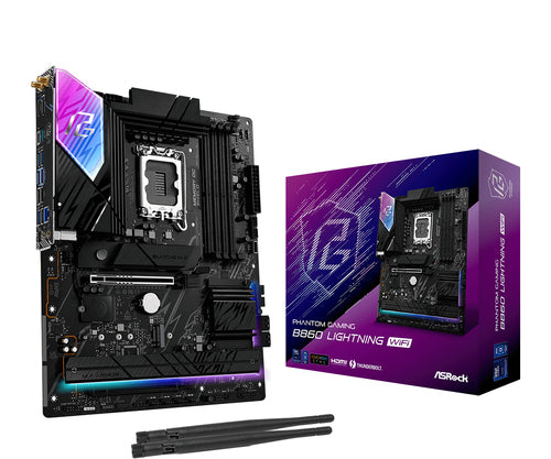ASRock B860 Lightning WiFi bundkort - produktbillede 1