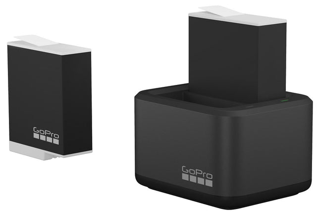 GoPro Dual Charger + 2x Enduro Batteries – HERO12/11/10 Power Kit GoPro
