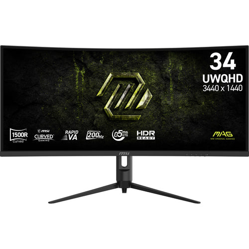 MSI MAG 342CQRF E20 – 34″ gamingskærm, 3440 × 1440, 200 Hz