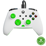 Turtle Beach Rematch Core Wired – Xbox/PC, hvid/grøn – Hvid/grøn controller med Xbox-logo