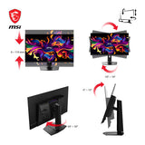 MSI MPG 321URXDE QD-OLED – skærm – Sort