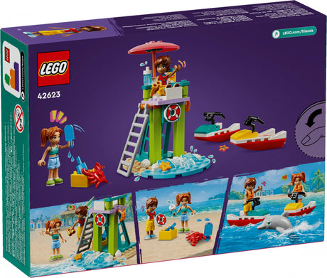 LEGO 42623 Friends Lifeguard Observation Tower with Jet Skis, Construction Toy LEGO