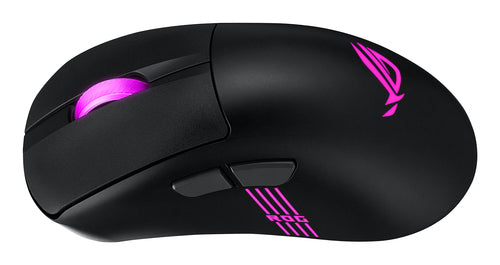 Sort ASUS ROG Keris II Origin – sideprofil set skråt ovenfra