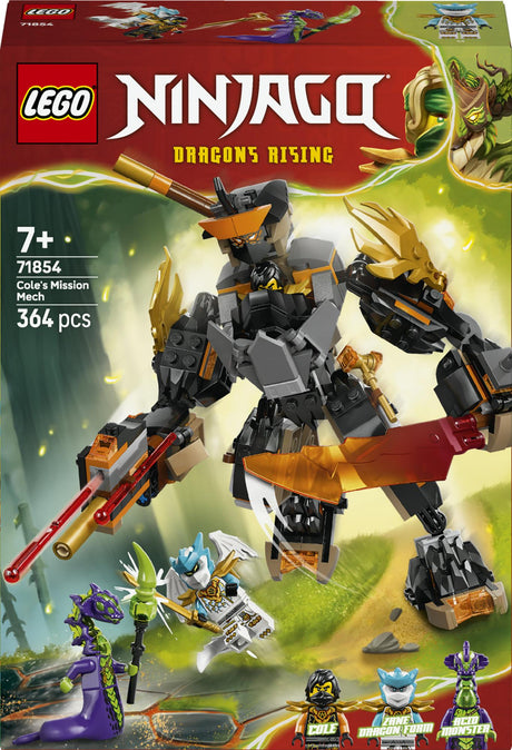 LEGO - Ninjago - Cole's Mission Mech & Dragon Zane (71854) LEGO
