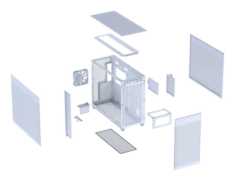 ASUS PRIME AP303 MESH – kabinet – Hvid