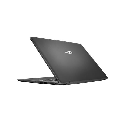 MSI Modern 14 F1MG-876FRNN – åben computer fra modsatte vinkel