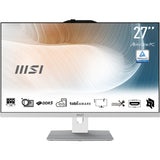 MSI Modern AM272P 1M-1426AT – skærm med specifikationer på billedet