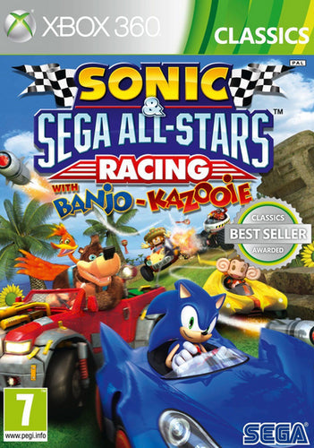 Sonic & SEGA All-Stars Racing med Banjo & Kazooie – Classics – Xbox 360 – spillets forside