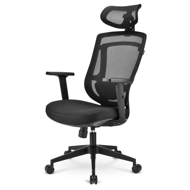 Sharkoon OfficePal C10 Black Mesh Back 3D Headrest 3D Lumbar Support Class 4 110kg Ergonomic Office Chair Sharkoon