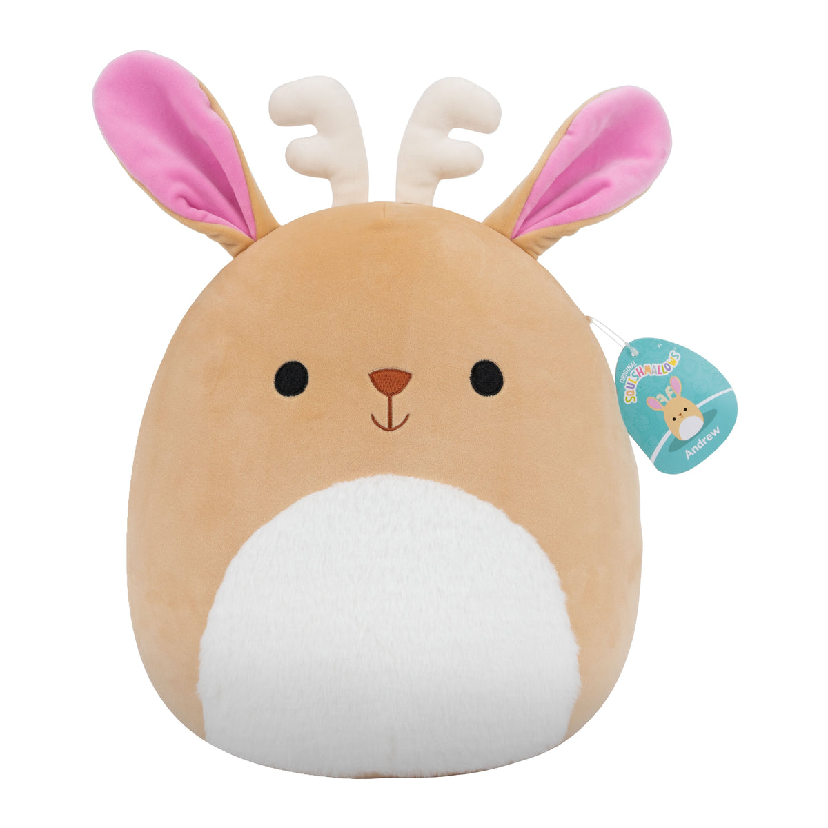 Squishmallows Andrew Jackalope – Bamse 30 cm – forfra
