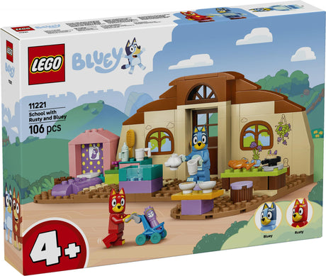 LEGO - Bluey - School with Rusty and Bluey (11221) LEGO