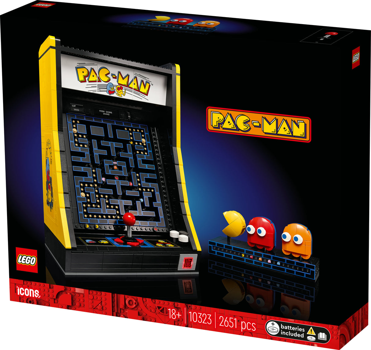 LEGO 10323 Icons PAC-MAN slot machine, construction toy LEGO