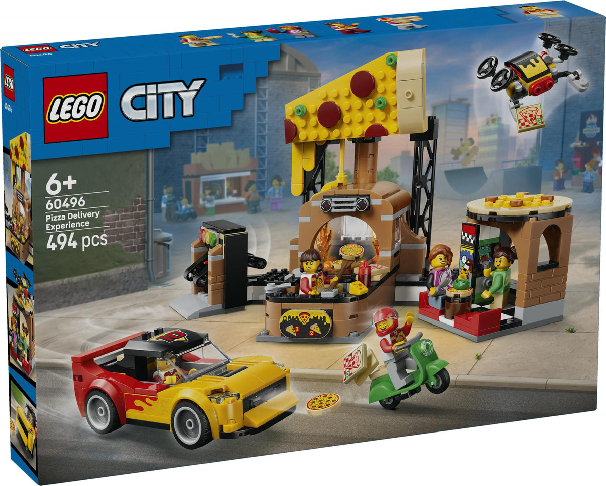 LEGO 60496 City pizza delivery experience with vehicles LEGO