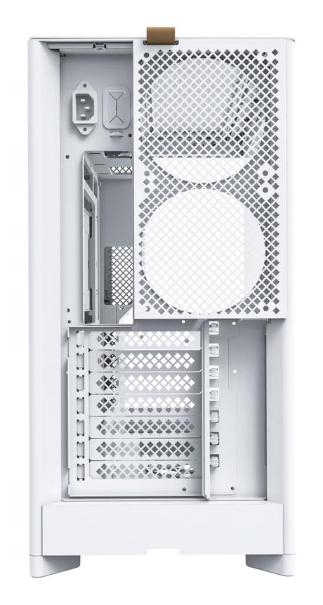 Montech HS02, Glass front, ATX, no fans - White Telon Technology Co Ltd (Montech)