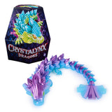 CrystaLynx Dragon – bevægelig drage 22 cm, assorteret