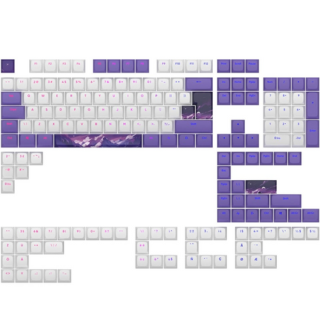 Dark Project - Keycaps sets - Violet Horizons Dark Project