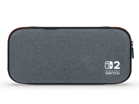 PowerA Slim Case Nintendo Switch 2 Mørkegrå – Mørkegråt etui forfra