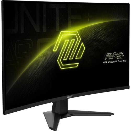 MSI MAG 32CQ6F – 31,5″ buet WQHD-gamingskærm, 180 Hz – forside set skråt fra venstre