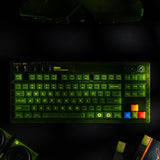 8BitDo Retro 87 Xbox Edition – tastatur, ISO UK – Belyste taster i grønt kabinet